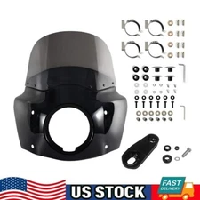 Front Headlight Fairing W/11'' Windshield For 2009-2015 Harley Iron 883 XL883N