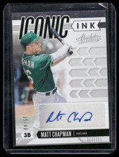 MATT CHAPMAN 2020 Panini Absolute Iconic Ink Auto Autograph #D /49