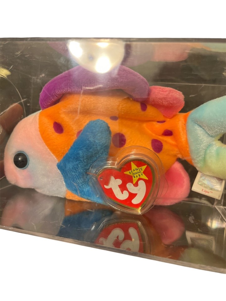 Ty Beanie Baby Lips The Fish Mint eBay