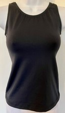 GK DANCE JAZZ ADULT SMALL BLACK MICROFIBER NYLON/SPANDEX TANK TOP Sz AS NWT 