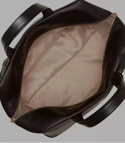 Modalu Black Shoulder Bag Sienna Leather Detachable Strap New Tags. r.r.p £189. - Picture 4 of 9