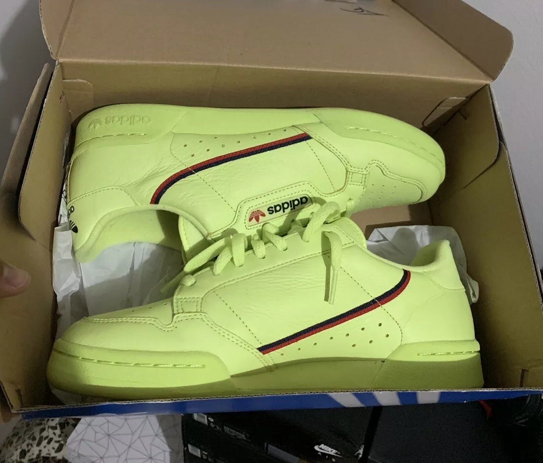 adidas continental 80 lime