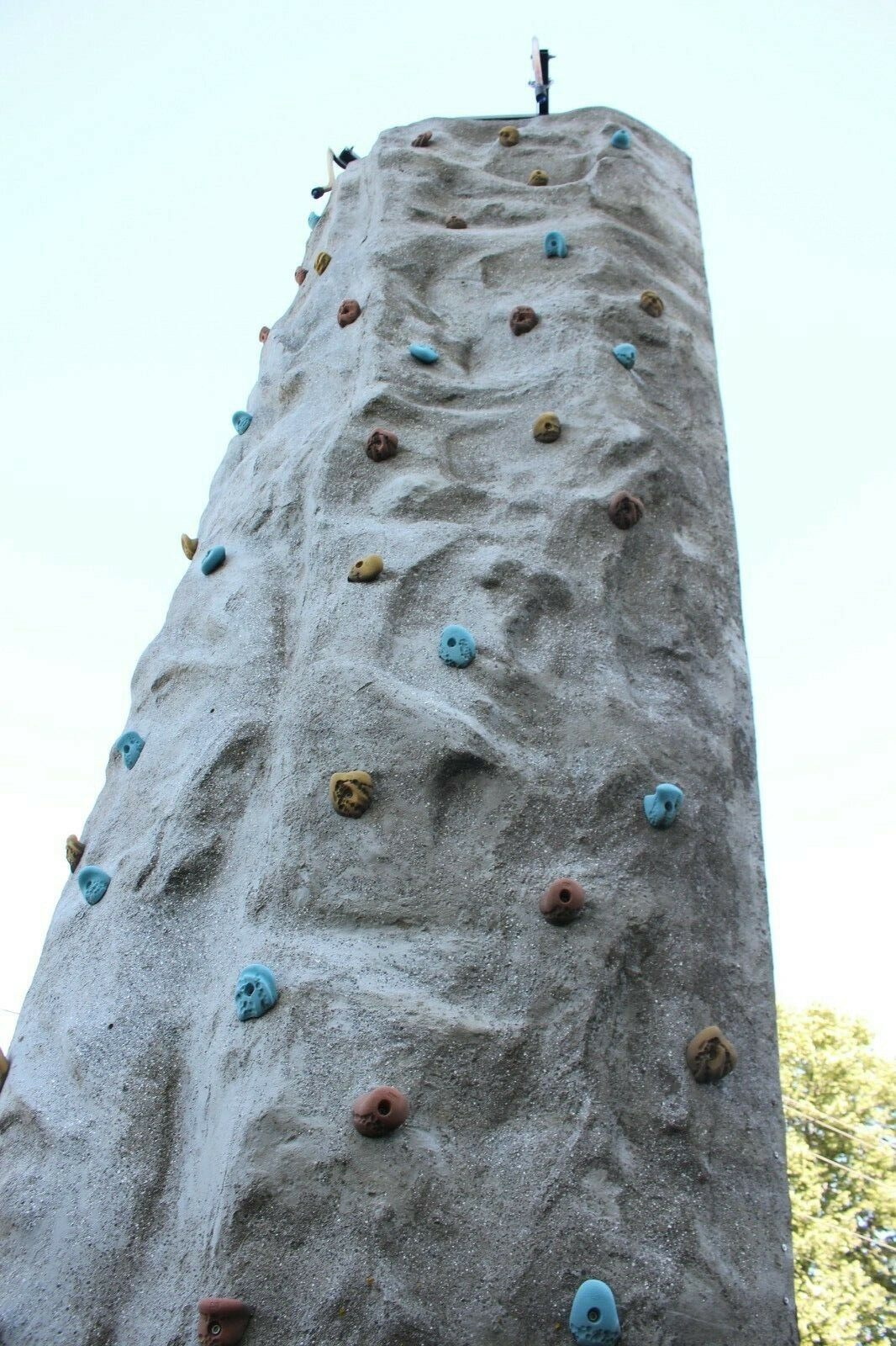 24' Extreme Engineering Portable Rock Climbing Wall W/ 3 Belay In The