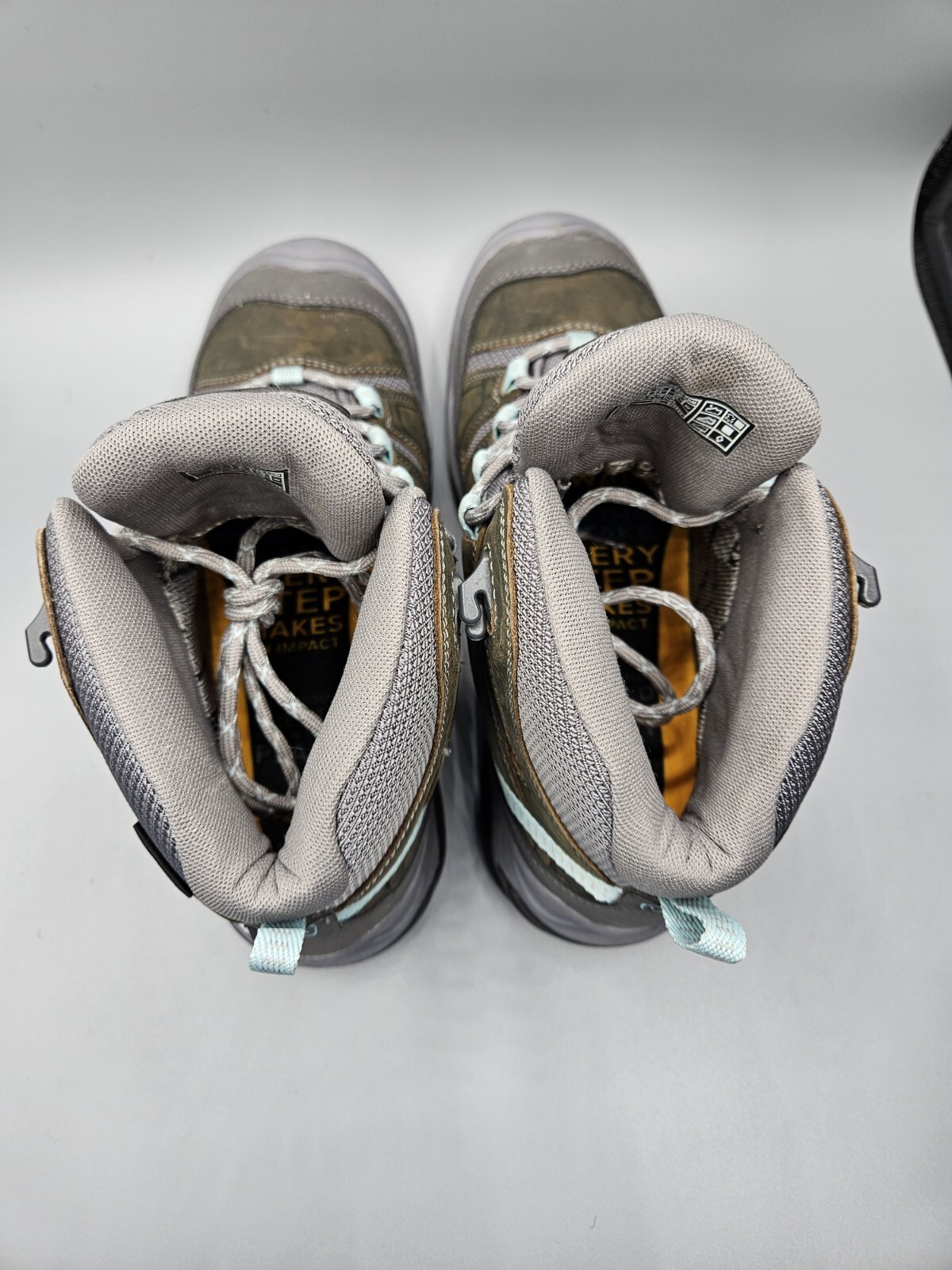 Stivali da trekking impermeabili Keen Circadia taglia 8 acciaio grigio blu nuvola nuovi senza etichette