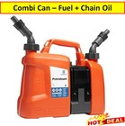 <!--F#f_0-->HUSQVARNA COMBI CAN FUEL CAN CHAIN OIL REFUEL CARRIER NO SPILL CHAINSAW FUEL<!--F/-->