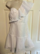 Shein white one-shoukder dress