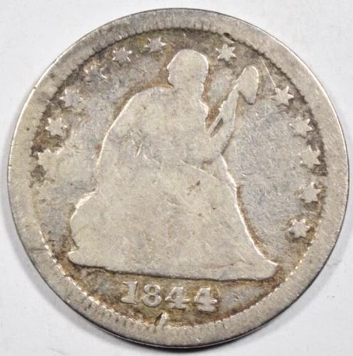 1844-O SEATED LIBERTY QUARTER ~ SOLID "GOOD" DETAILS ~ PRICED RIGHT!