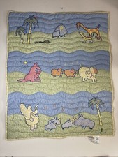 Vintage Carters John Lennon Crib Quilt Blanket Animals Musical Parade Read