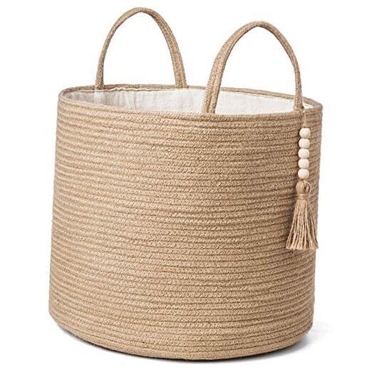 Woven Storage Basket Decorative Natural Rope Basket 16
