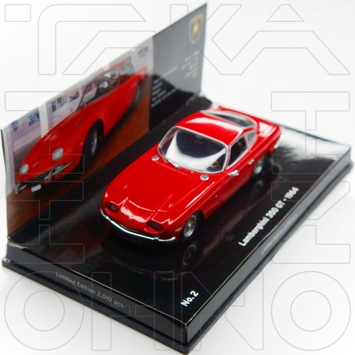 LAMBORGHINI 350 GT 1964 SANT'AGATA COLLECTION 1:43 MINICHAMPS PMA 436103200 RED - Picture 3 of 15