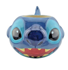 Disney Store Stitch Mug 3D Figural Raised Face Mug Cup Colorful Lilo Stitch