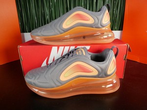 nike running shoes orange and grey