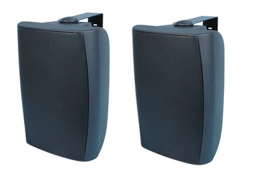 NEW PAIR Outdoor Pool Speakers Bookshelf Stereo Speaker Heavy Duty wall mount