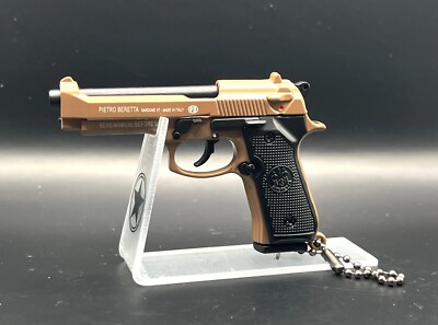 1:3 Beretta 92F Keychain Pistol Sand Color….CASE INCLUDED | eBay