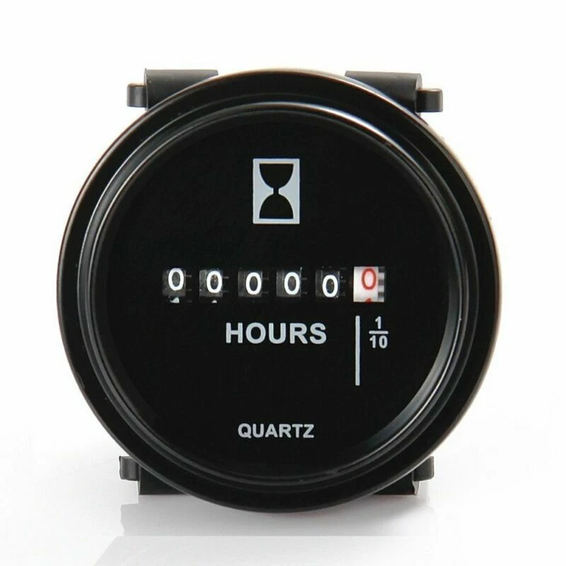 Car Engine Mechanical Counter Timer Hourmeters Car ATV Truck Tractor Gauge Meter - Image 3 of 4