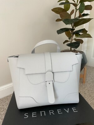 Senreve Maestra Large Bag | Pebbled Leather | Ice | Professional