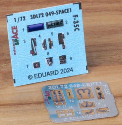 Eduard SPACE 1/72 F-35C Lightning II 3D Cockpit Interior + Seatbelts (Italeri)