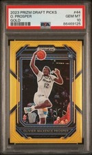 2023 Prizm DP Oliver-Maxence Prosper GOLD #'d/10 PSA 10 GEM #44 ROOKIE RC