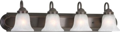 Progress Lighting P2104-20 Solvang 30 in. 4-Light Antique Bronze Vanity Light