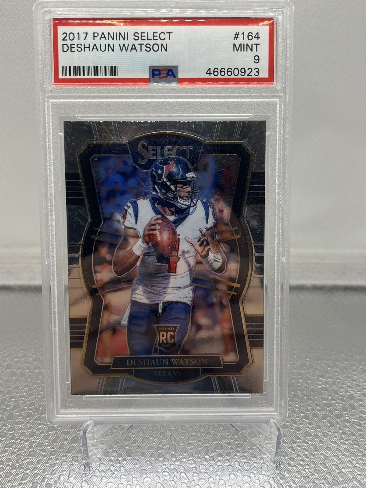 DESHAUN WATSON Browns 2017 Select #164 Premier Level Rookie RC PSA Mint 9