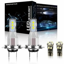 For Iveco VW BMW Audi Ford H7 White Headlight Bulbs 501 Led Side Light Bulbs