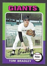 1975 TOPPS MINI #179  Tom Bradley  SAN FRANCISCO GIANTS  EX-MINT  A