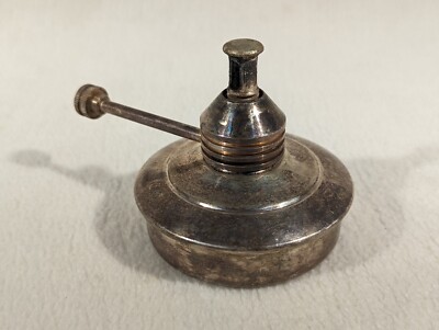 Methyl Alcohol Lab Lamp Sheridan Burner 3'' Vintage Silver Plated Chemistry Works