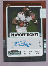 Ronald Jones II 2021 Panini Contenders Veteran Playoff Ticket /49  #VT-RJO Auto