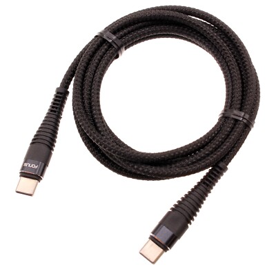 Type-C to USB-C 10ft PD Cable Charger Cord Power Wire Sync for Cell Phones
