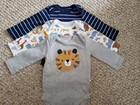 Just One You Lot of 3 Long Sleeved Bodysuits Size 3 M 0-3 M EUC — photo 1
