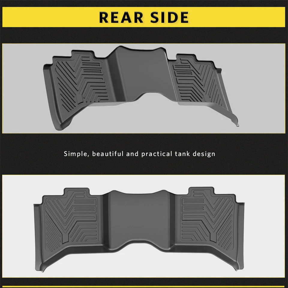 YITAMOTOR 3D Floor Mats for 2012-2018 Ram 1500 2500 3500 Crew Cab 19-24 Classic - Изображение 4 из 4