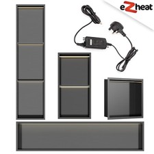 Gunmetal Black Stainless Steel Shower Niches - Optional LED Lighting
