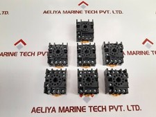 Lot Of 7X Omron PF113A-E Relay Base 10A 250V