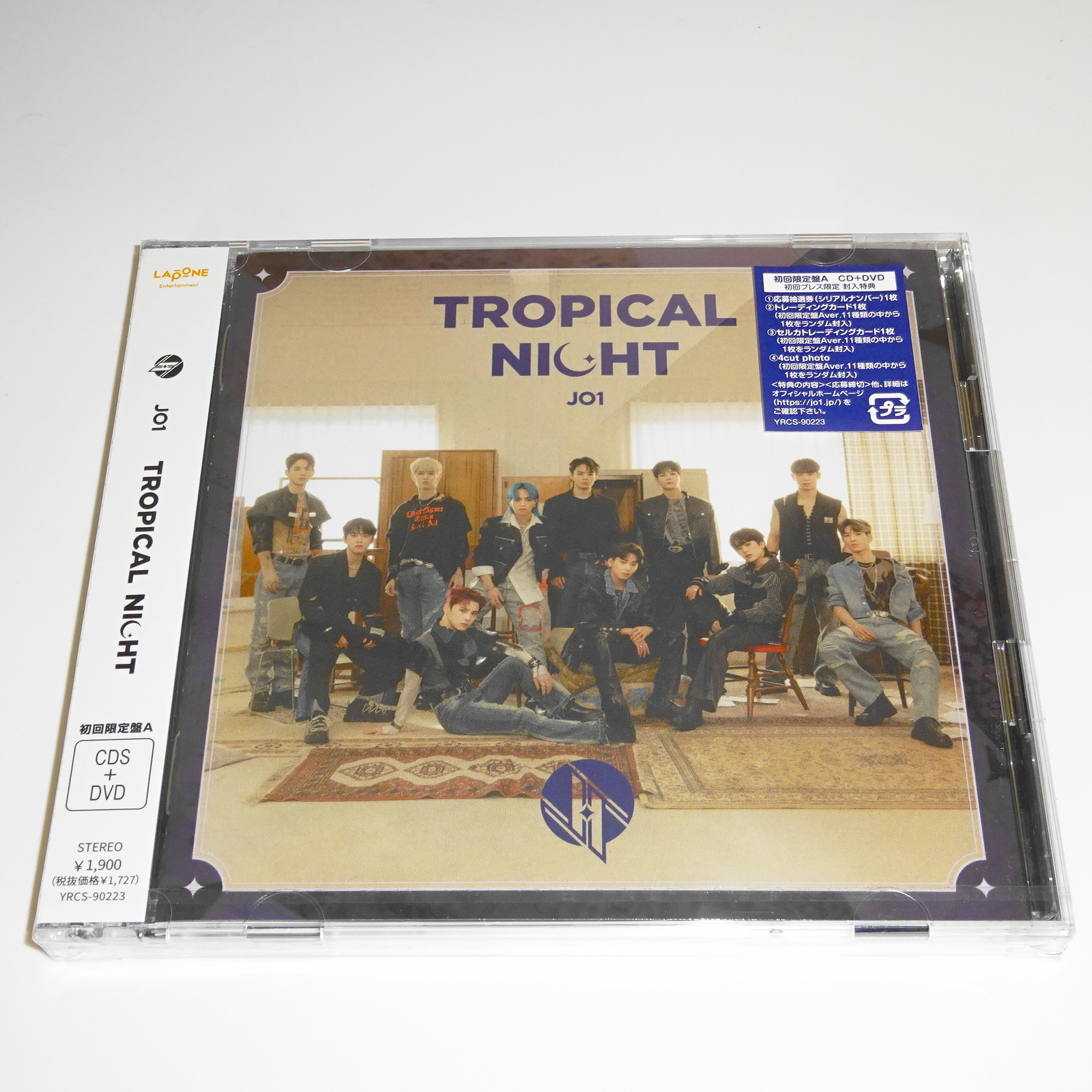 JO1 TROPICAL NIGHT CD+DVD+PHOTOCARD First Limited Edition A