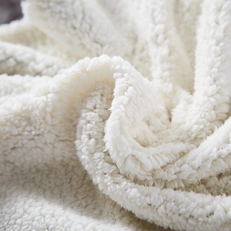 MOOSE SHERPA 50x60 QUILT THROW : FISH WILDERNESS MOUNTAIN GREEN BROWN BLANKET - Image 2 of 2