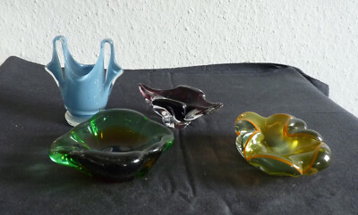 4 x  Czech Glass Bohemia  -   Vintage Class
