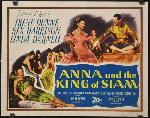 ANNA AND THE KING OF SIAM 1946 ORIG 22X28 MOVIE POSTER REX HARRISON
