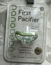 Nanobebe My First Pacifier Extra Soft Newborn BPA Free 100 Silicone Mimics Mom