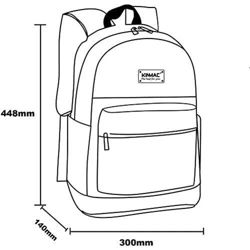 KINMAC Laptop Rucksack Notebook Reise Business bis 15.6" Tasche Sportrucksack 5F - Bild 3 von 4