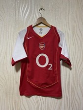 ARSENAL LONDON 2004 2006 HOME FOOTBALL SHIRT SOCCER JERSEY NIKE sz S MEN