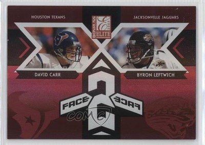2005 Donruss Elite Face 2 Face Red 208/250 David Carr Byron Leftwich #CB-2 0b3