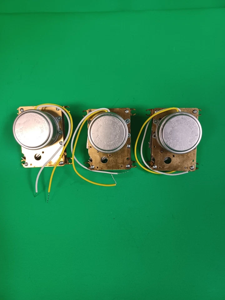 Hanson synchron motor movement, Simplex, American Time 24volt - Image 3 of 4