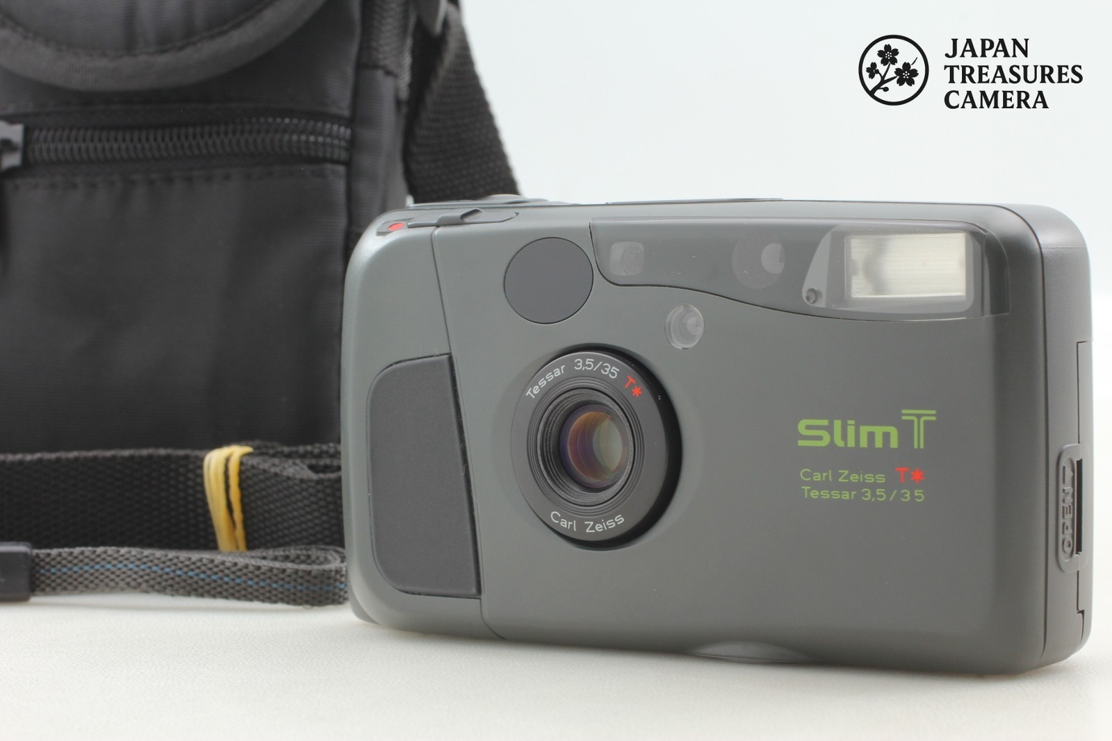 Kyocera Slim T [Top MINT / Case] Yashica T4 Point & Shoot 35mm Film Camera JAPAN