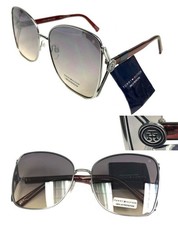 New TOMMY HILFIGER WM OL654 Silver/Gray Womens Sunglasses Oversized