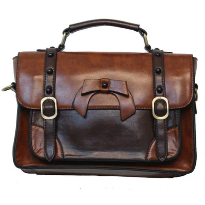 Banned Handtasche / Henkeltasche - Leather Bow Hellbraun