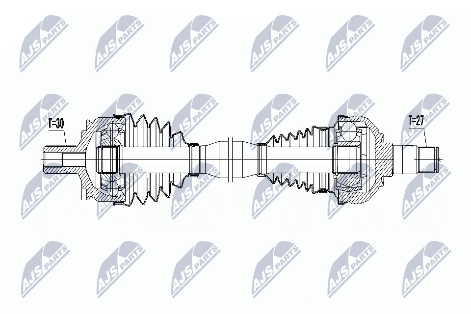N.T.Y. NPW-ME-066.NTY Drive Shaft for MERCEDES-BENZ