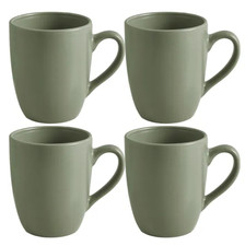 Set of 4 Stoneware Mugs Cofee/Tea