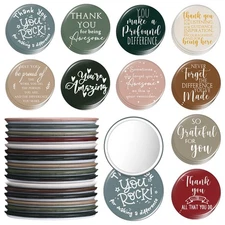 50 Pcs Inspirational Compact Mirror Bulk Employee Appreciation Housekeeping G...