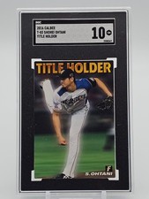 SHOHEI OHTANI 2016 CALBEE TITLE HOLDER BASEBALL #T-03 FIGHTERS SGC 10 Q5559
