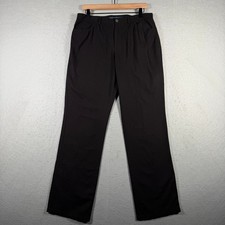 Vintage Ralph Lauren Sport Black Wool Blend Pleated Trouser Pants Women's Size 8